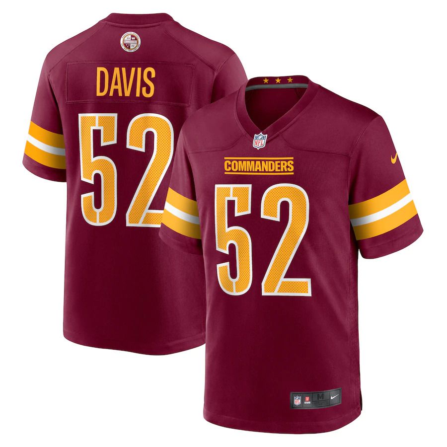 Men Washington Commanders #52 Jamin Davis Nike Burgundy Game NFL Jersey->washington redskins->NFL Jersey